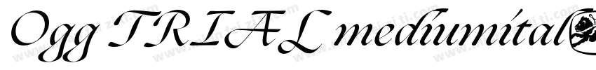 Ogg TRIAL mediumital字体转换